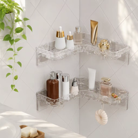Boîtes et bacs en plastique PET Yiou, supports de rangement suspendus sans perçage pour serviettes, étagères pour shampoings et cosmétiques, organisateur domestique