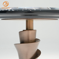Ensemble de table basse ronde de luxe en agate, prix bas, acier inoxydable, meubles de salon, table basse de rangement, ottoman