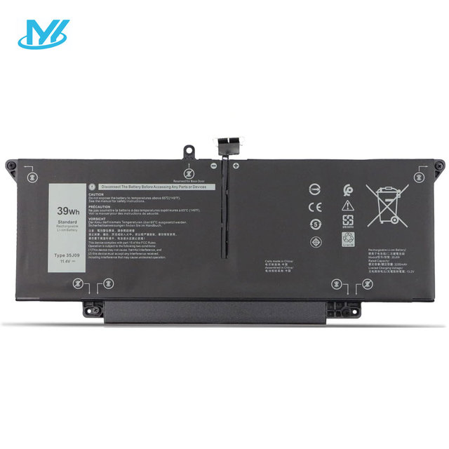 MYiYAE Laptop Packs Battery 35j09 Jht2h Battery for Dell Latitude 13 7310 14 7410 Wy9mp Xmv7t 11.4v 39wh Laptop Battery