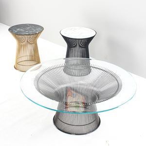 طاولة قهوة حديثة مصقولة بطاولة مركزية مخصصة طاولة طاولة قهوة لغرفة المعيشة - Product Image 1