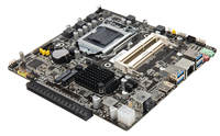 Motherboard Mini ITX H310 Mendukung Kartu Grafis Diskrit Independen dengan Konektor Samping Motherboard H310 ITX