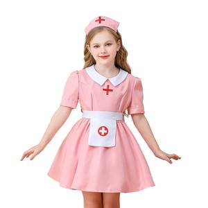 Disfraz de Enfermera Rosa para Niñas, Disfraz de Doctora para Halloween, Vestido para Actuaciones Escénicas, Venta al por Mayor - Product Image 2