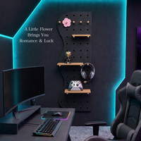 Panneau de rangement pour jeux vidéo en bois sculpté, sur mesure, trois couches, robuste, moderne, pour e-sport, pour joueurs, détaillants et intérieur
