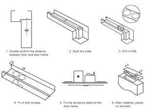 12V Mini Nhúng Dropbolt Khóa Fail-An Toàn Điện Drop Bolt Khóa BL-M3001 - Product Image 6