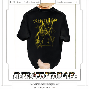 Customized Unisex Round Neck Knitted T-Shirt 100% Cotton Casual Loose Fit Blank <b>Design</b> Direct Manufacturer - Product Image 2