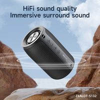 Enceinte sans fil ZEALOT S132 5W étanche TWS avec chargement Type-C, TF, USB, AUX pour camping en extérieur, maison, fête, voyage, plage