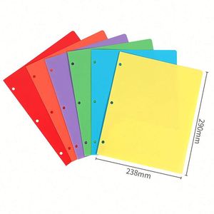 Pp Plastic Three-Hole Business Report Filing Double Pocket <b>File</b> <b>Folder</b> for Office Stationery Items - Product Image 4