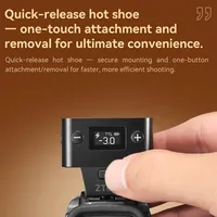 Flash d'appareil photo TTL mini portable rechargeable ZENIKO ZT08 pour éclairage d'appoint photo compatible Canon Nikon Sony Fuji hybrides
