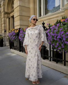 Robe longue modeste Loriya, légère et respirante, style Abaya Dubaï, pour femmes, vêtements islamiques d'été - Product Image 1