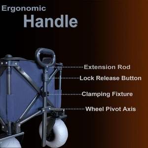 New Hot Items shopping wagon folding beach <b>trolley</b> wagon cart folding beach <b>camp</b> <b>trolley</b> - Product Image 2