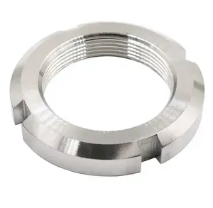 TOBO Stainless Steel Din 981 Rolling Bearing Lock Slotted Round Nut Customized Size and Logo