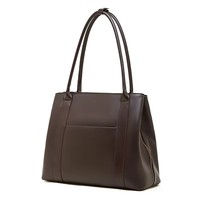 Tas Tote Kulit Sapi Asli Vintage 2026 Kapasitas Besar Warna Solid Tas Selempang Wanita Kelas Atas untuk Kerja dan Perjalanan