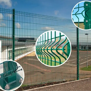 Recinzione diretta in fabbrica 3D alta qualità scherma traliccio e cancelli verde recinzione esterna zincata + <span class=keywords><strong>PVC</strong></span> rivestito di vendita calda - Product Image 2