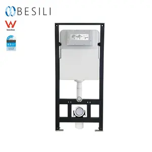 Hidden toilet tank concealed cistern High quality ceramic wc water tank wall hung toilet with watermark and Wels G3004A