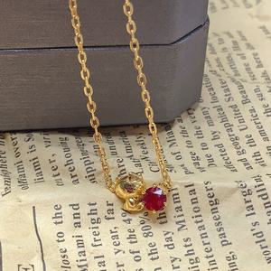 Middle East Market Fashion <strong>Ruby</strong> Collar <strong>Necklace</strong> Elegant Choker <strong>Necklace</strong> S925 Sterling Silver Jeweled Pendant <strong>Necklace</strong> - Product Image 6