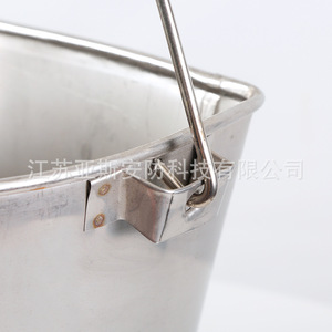 Stainless steel semi-circular <b>fire</b> bucket, marine <b>fire</b>-fighting thickened stainless steel semi-circular <b>fire</b>-fighting - Product Image 4