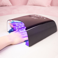 Pro Cure Noir Couleur Rechargeable Sans Fil Grand Double 78w LED UV Lampe À Ongles Portable Nouveau Design avec Matière Plastique