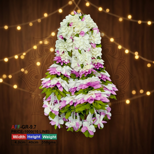 <b>Artificial</b> <b>Flower</b> <b>Garland</b> with Decorative Thread Support Small Dhol Ladi AFF-<b>Garland</b>-9.7 Rs.1000/10pcs - Product Image 2