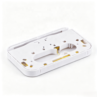 Boîtier de terminaison fibre optique FTTH NAP 1 port, panneau de sortie mural/de bureau en ABS avec adaptateur SC LC pour réseau FTTX