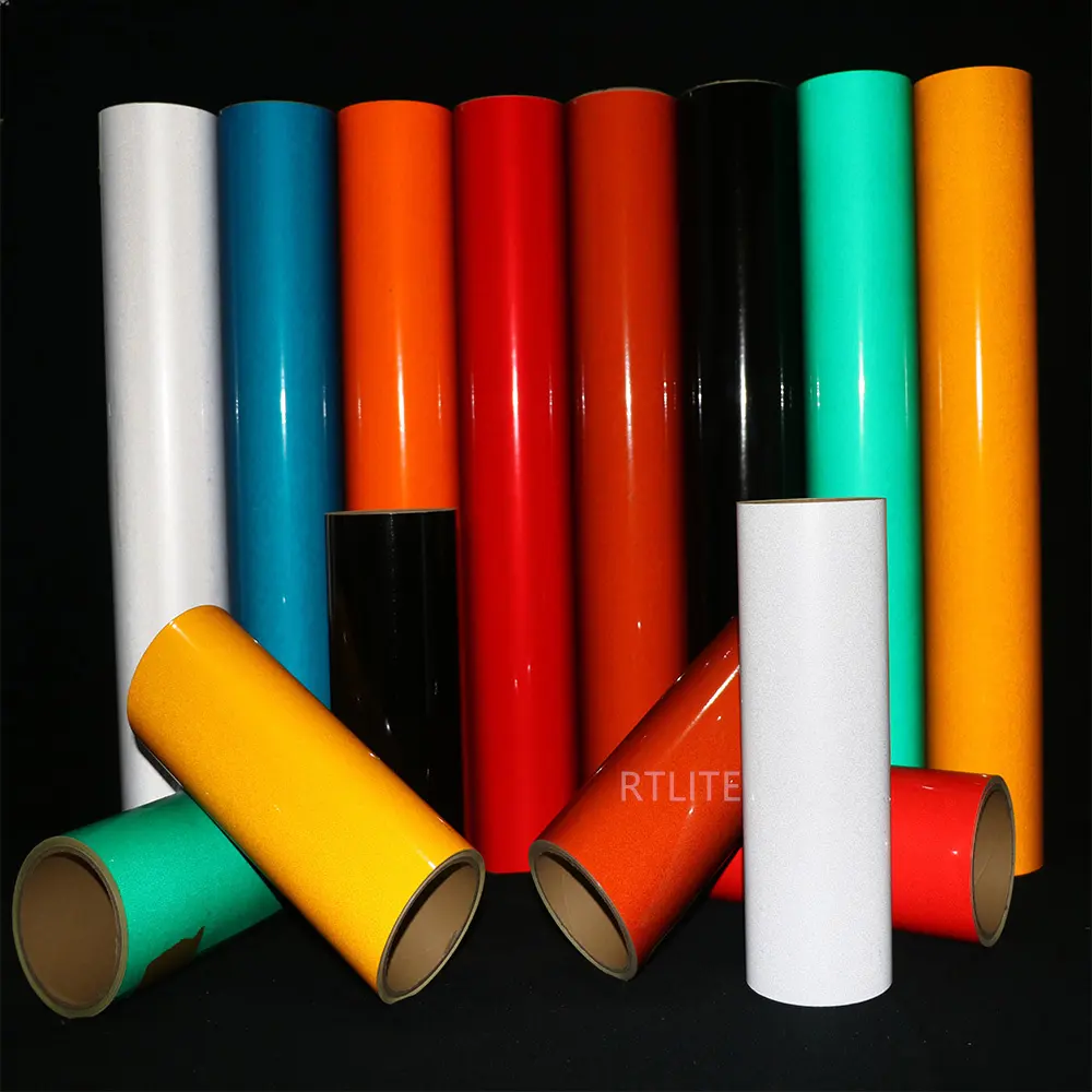 3 năm PVC 1.24*45.7m vàng in ấn plotter cắt tấm Acrylic Vinyl CuộN vật liệu phản chiếu