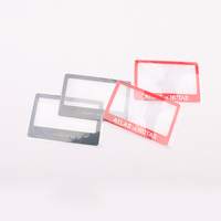 Plastic Sheet Magnifier Promotional PVC Name Card 3x Magnification 85x54mm Size 80x43mm Magnified Area