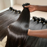 Paket Rambut Sampel Gratis, Rambut India Mentah Virgin dengan Kutikula Tertata Rapi, Vendor Rambut Bundel, 10A Rambut Lurus Remy 100% Tanpa Proses