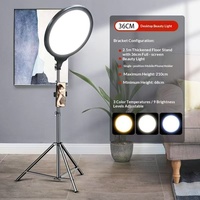 Lumière d'appoint LED d'intérieur pour diffusion en direct, sans ombre, trois couleurs réglables, lumière douce professionnelle 10-50W 36V, spéciale salle de diffusion