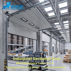 Porte sectionnelle industrielle à ouverture rapide, système durable, performance fiable, utilisée dans les centres logistiques intelligents - Product Image 1