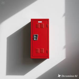 ארון מתכת מודרני אדום למסדרון קטן - Product Image 2