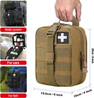 Pochette tactique MOLLE pour trousse de premiers secours IFAK EMT, sac tactique