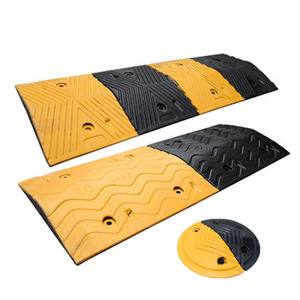 Chất lượng cao nặng màu vàng và màu đen cao su tốc độ vết sưng đường tốc độ vết sưng cho nhà để xe - Product Image 4