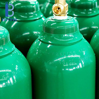 Bouteille de gaz en acier sans soudure haute pression 40L pour argon/oxygène/dioxyde de carbone/azote/hélium Bouteille de gaz de qualité