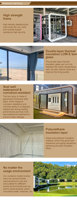 Mini-maison capsule modulaire en acier moderne de 20 pieds, type Apple House de Chine, pour usage commercial ou domestique (bureau ou habitation)