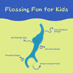 Cure-dents pour enfants 36 pièces en forme d'éléphant coloré au goût de chewing-<span class=keywords><strong>gum</strong></span> pour enfants - Product Image 4