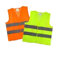 เสื้อกั๊กนิรภัยสะท้อนแสงสีเหลืองฟลูออเรสเซนต์พร้อมโลโก้ออกแบบได้ตามต้องการ - Product Image 5