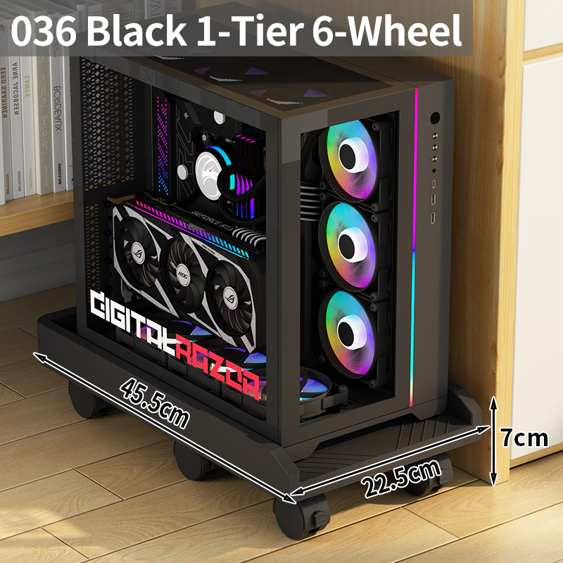 036 B-014 Black 6 Wheel L