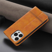 Casing dompet kulit magnetik mewah PU, casing ponsel kulit magnetik dengan tempat kartu untuk Iphone 14 13 12 11 Pro Max 7/8/Se2/Se3 7P/8P X/Xs Max