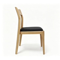 Meubles nordiques modernes, portables, pour appartement, hôtel, café, bureau à domicile, dossier en cuir rembourré, empilables, en bois massif