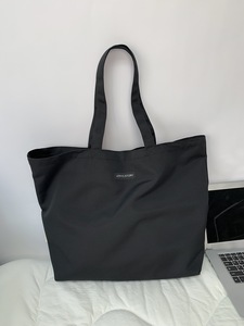 Sac fourre-tout de luxe en toile de coton magnifique du fournisseur, avec poignées, personnalisable, motif lettres pour enseignants, sacs d'étude pour étudiants - Product Image 4