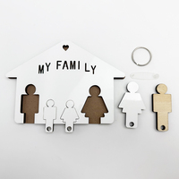 Porte-clés détachable en MDF pour sublimation, tendance, pour la promotion de produits et la décoration de carnets