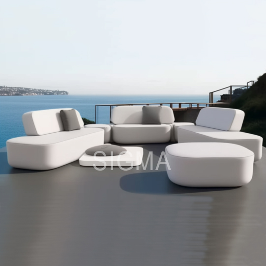 Modern Design Customized Fabric Living Room garden Furniture oval Bench Stools