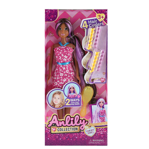 Großhandel 11,5 Zoll Mode Afro amerikaner Puppen Kunststoff Langes Haar Kewpie mit stilvollem Outfit - Product Image 1