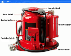 رخيصة الثمن 30 طن الهواء مقبس زجاجة هيدروليكي WX8006-4 - Product Image 3