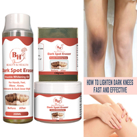 OEM huile de gommage coudes genoux mains jointures ensemble de blanchiment de la peau enlever la peau morte exfoliant taches brunes savon extra fort