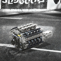 Para 10250, Bloques de Construcción de Auto Deportivo Serie LFA V10 de 40 Piezas, Modelo a Escala 1:8, Juguete Educativo Técnico, Regalo para Festividades