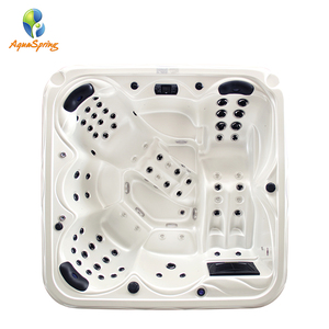 Spa extérieur en acrylique américain de style moderne d'usine, bain à remous de massage pour 6 personnes avec ozonateur - Product Image 1