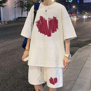 2025 Female Short-sleeved Straight Shoulder <b>T</b>-<b>shirt</b> Summer <b>love</b> Print Top Design Stylish Casual Fashionable Trendy Comfortable - Product Image 1