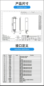โมดูลจอ LCD แบบ TFT ขนาด 6.1 นิ้ว ความละเอียด 280RGBx1424 พร้อมอินเทอร์เฟซ MIPI ใช้ไอซีขับเคลื่อน ST7703I  12LEDS - Product Image 5