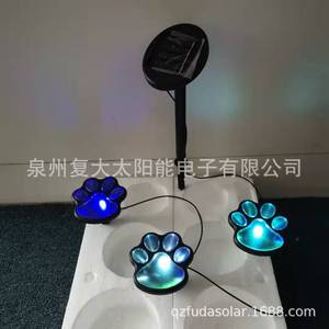 Lampes solaires en forme de patte de chat LED pour décoration de jardin extérieur, résistantes à l'eau, portables, alimentées par énergie solaire - Product Image 4