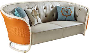 De luxe en cuir 5 places canapé salon 3 2 canapés meubles conceptions modernes - Product Image 2
